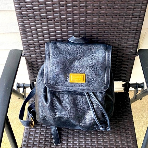 Marc Jacobs Black Leather Backpack - Picture 3 of 11